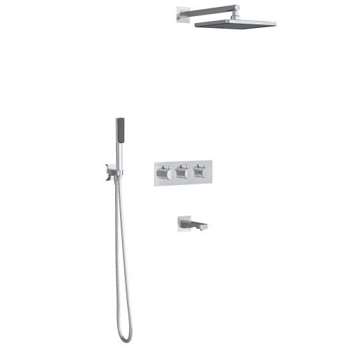 Душевая система Teska LANDE T4000C встраиваемая в стену цвет хром с термостатом