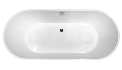 Ванна из литьевго мрамора Taliente Nemi Matt NE18078Matt 180х80 отдельностоящая овальная без ножек и каркаса - фото 2