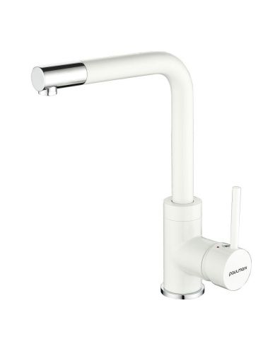 Смеситель для кухни Paulmark HONNER Ho212018-WH на мойку белый