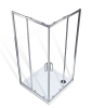 Душевой уголок Good Door SPIRIT СП00023 80х80 стекло прозрачное профиль хром без поддона