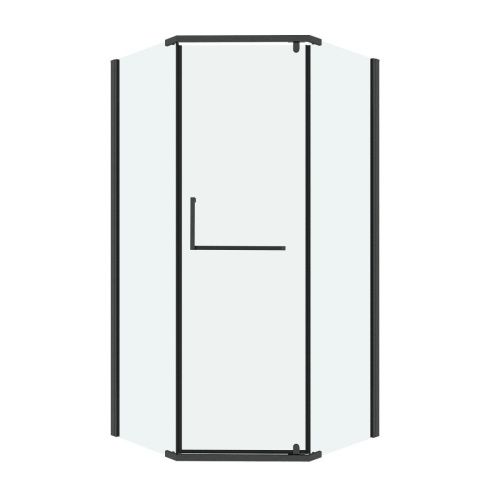 Душевой уголок Grossman Pragma 302.K33.03.1010.42.00 100х100 стекло прозрачное профиль графит без поддона