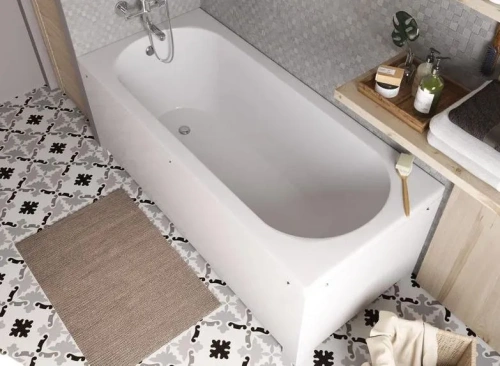 Ванна из литьевго мрамора Taliente Orta Matt OR18080Matt 180х80 пристенная прямоугольная без ножек и каркаса - фото 3