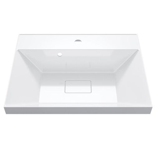 Раковина из литьевого мрамора Uperwood Classic New 291021024 60х45 полувстраиваемая цвет белый - фото 5