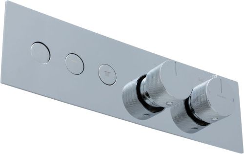 Смеситель для ванны с душем Allen Brau Liberty 5.33003-00 встраиваемый в стену хром с термостатом - фото 2