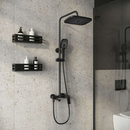 Душевая стойка Grossman Advans 500.K35.09.210 настенная цвет черный - фото 3