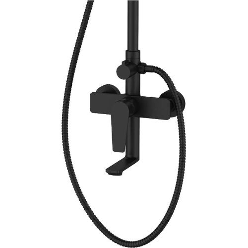 Душевая стойка Agger Brilliant A0394444 настенная цвет черный - фото 4