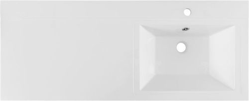 Раковина из искусственного камня Aquanet Персона 00168174 120х50 подвесная цвет белый 1 отверстие под смеситель - фото 5