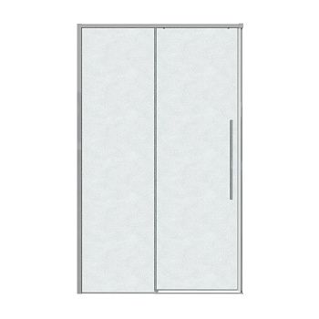 Душевая дверь Grossman Galaxy 100.K33.01.130.10.02 130х195 стекло текстурное профиль хром