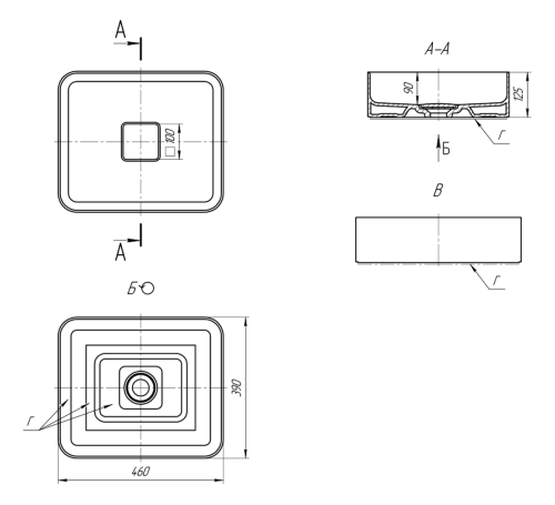 Раковина мебельная керамическая Dreja Joy 46 641945 50х40 накладная цвет белый - фото 5