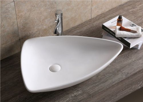 Раковина из сантехнического фарфора Cerutti SPA CR7014 70х40 накладная цвет белый без отверстий под смеситель - фото 2