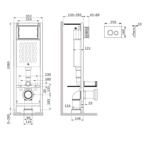 Инсталляция для унитаза Am.Pm ErgoFit I012711.0101 - фото 3