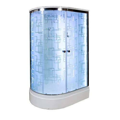 Душевая кабина AvaCan EM2712RLED 120х80 асимметричная с крышей ориентация правая - фото 2