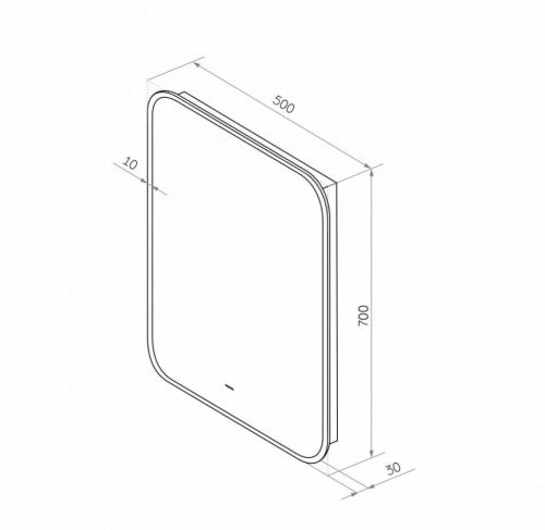 Зеркало с подсветкой Art&Max SIENA AM-Sie-500-700-DS-F 50х70 подвесное - фото 4