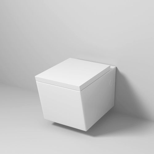 Унитаз подвесной Grossman Cristal GR-4495 белый с сиденьем микролифт безободковый каскадный смыв - фото 2