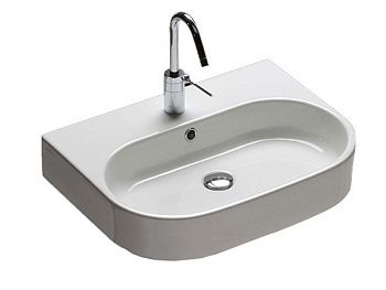 Раковина из сантехнического фаянса Hatria AREA Y0UH01 60х50 подвесная цвет белый