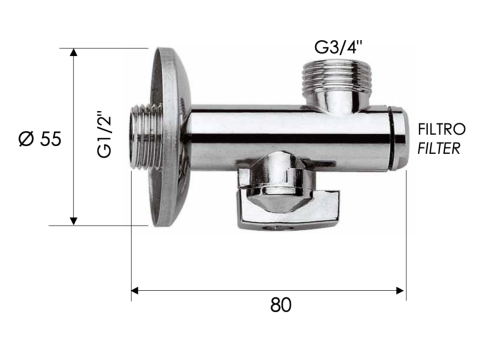 Запорный вентиль Remer 1231234 - фото 2
