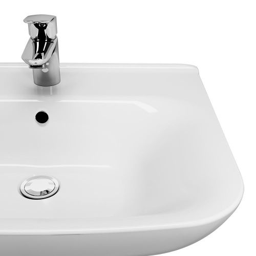 Раковина из сантехнического фарфора Am.Pm Like C804221WH 60х50 подвесная цвет белый 1 отверстие под смеситель - фото 4