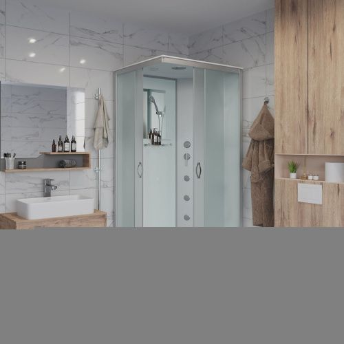 Душевая кабина Niagara Classic 330844QG 100х80 прямоугольная с крышей ориентация универсальная - фото 3