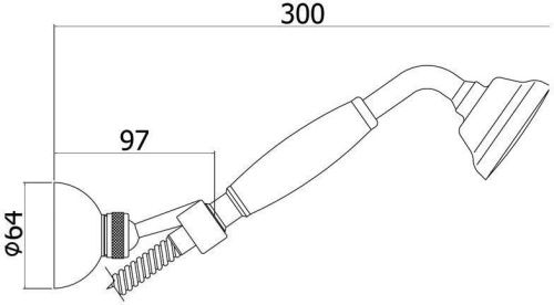 Душевой гарнитур Paffoni Belinda ZDUP035BR настенный бронза - фото 2