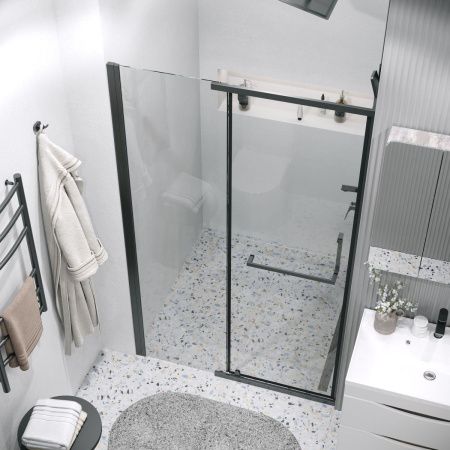 Душевая дверь Grossman Pragma 100.K33.03.120.21.00 120х195 стекло прозрачное профиль черный