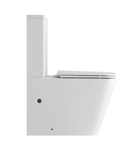 Унитаз-компакт напольный с бачком Iberica Blanca Toledo alto IB.TLA.121.1B1 белый с сиденьем микролифт безободковый каскадный смыв - фото 3