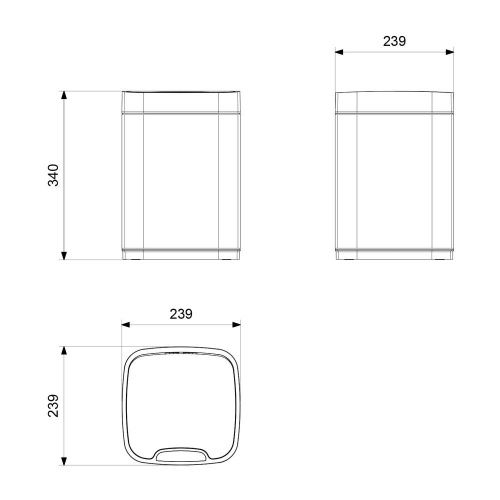 Ведро мусорное Timo Petruma 15200/03 - фото 2