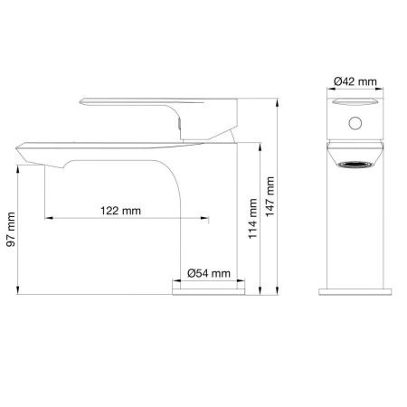 Смеситель Wonzon & Woghand Brilliant WW-88018079-BG на раковину золото