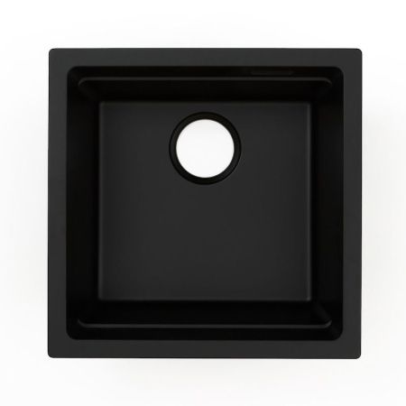 Кухонная мойка Grandex Aqua 500104 45х45 цвет черный поверхность матовая