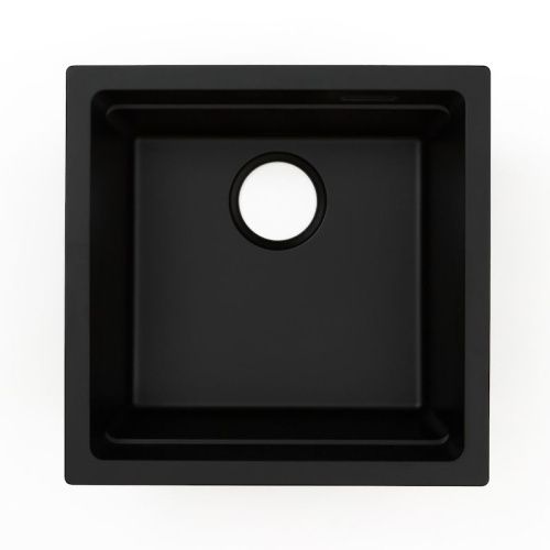 Кухонная мойка Grandex Aqua 500104 45х45 цвет черный поверхность матовая - фото 4