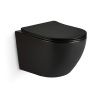 Унитаз подвесной Iberica Blanca Bilbao mini IB.BLM.234.2B2 черный с сиденьем микролифт безободковый смыв торнадо