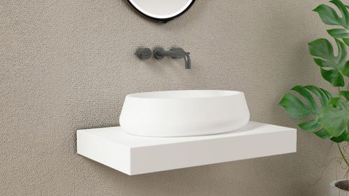 Раковина из искусственного камня Zenon Elipse 4000.000.000.000.39676 60х40 накладная цвет белый - фото 4