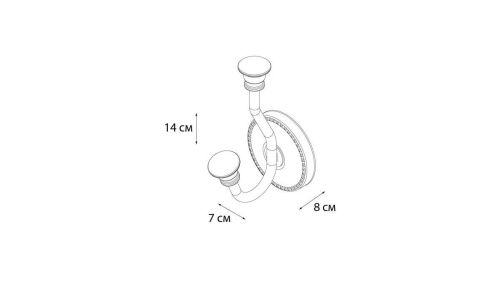 Крючок для ванной Fixsen Adele FX-55005 - фото 3