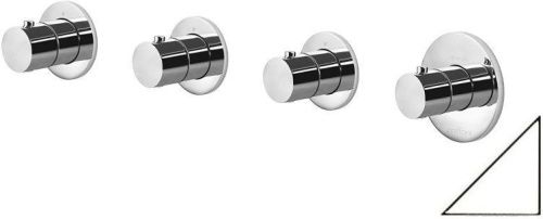 Смеситель для ванны с душем Paffoni Modular Box MDE019BO настенный белый с термостатом