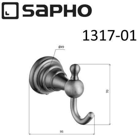 Крючок Sapho DIAMOND 1317-01