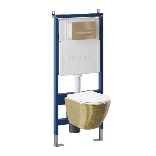 Инсталляция + кнопка смыва + унитаз Grossman Pragma 97.4455GWS.03.310 - фото 2