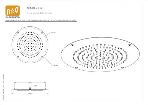 Верхний душ Graffio Kings KI011/CR хром - фото 2