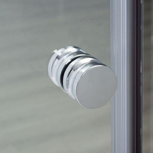 Душевой уголок Wasserkraft 56R19 100х100 стекло прозрачное профиль хром без поддона - фото 5