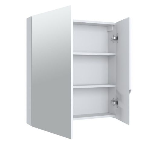 Зеркало-шкаф Runo СТОКГОЛЬМ 00-00001127 70х80 подвесной цвет белый - фото 2