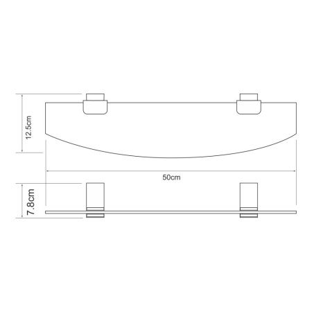 Полка в ванную комнату WasserKRAFT 3224