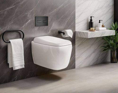 Унитаз подвесной Cerutti SPA CT10613 белый с сиденьем микролифт безободковый смыв торнадо - фото 2