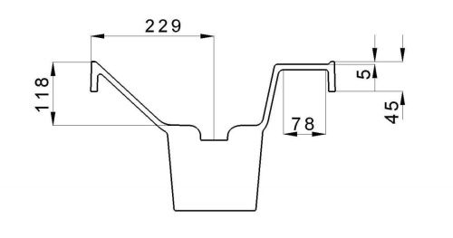 Раковина из литьевого мрамора Uperwood Classic 2911020336 120х45 полувстраиваемая цвет белый - фото 3