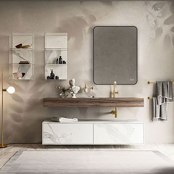 Зеркало с подсветкой и антизапотевателем Vincea VLM-3VC600B-2 60х80 подвесное