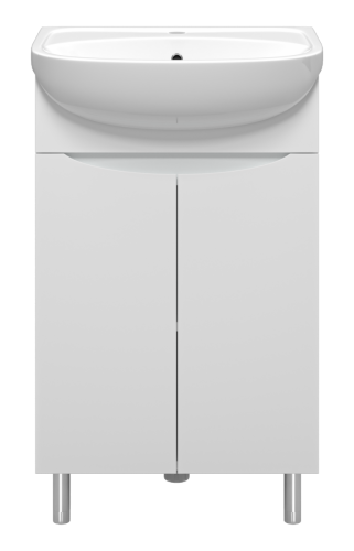 Тумба под раковину Misty Смайл Э-Сма01050-031Пр 50х30 напольная цвет белый - фото 2