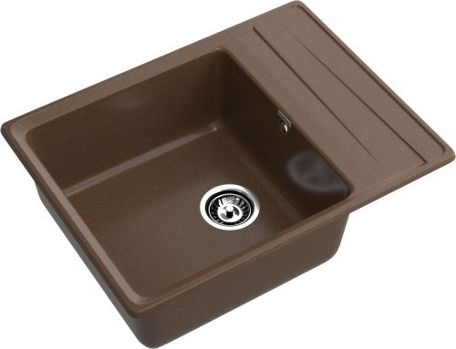 Кухонная мойка Granfest Level LV-660L терракот 65х50 цвет коричневый поверхность матовая - фото 2