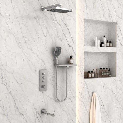 Душевая система Vincea VSFW-431T1RCH встраиваемая в стену цвет хром с термостатом