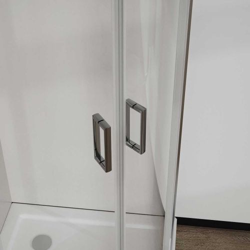 Душевой уголок Vincea City VSQ-5CT900CL 90х90 стекло прозрачное профиль хром без поддона - фото 2