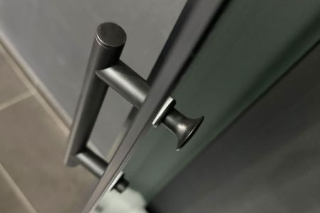 Душевой уголок Royal Bath BK RB8120BK-C-BL-R-Practic 120х80 стекло рифленое профиль черный с поддоном