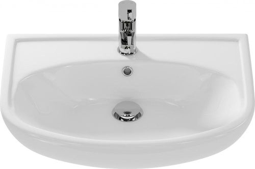 Раковина из сантехнического фарфора Onika Erica UM-ERI60/1 60х50 накладная цвет белый 1 отверстие под смеситель