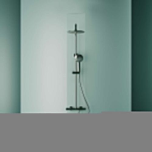 Душевая система Sancos Space SC3006GMG встраиваемая в стену цвет вороненая сталь с термостатом - фото 2