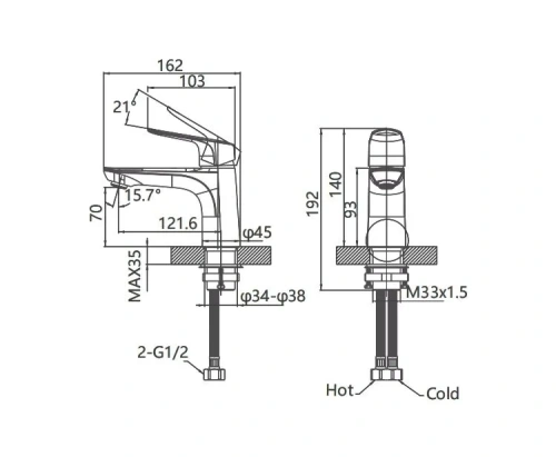 Смеситель Arrow AG4137CP на раковину хром - фото 5